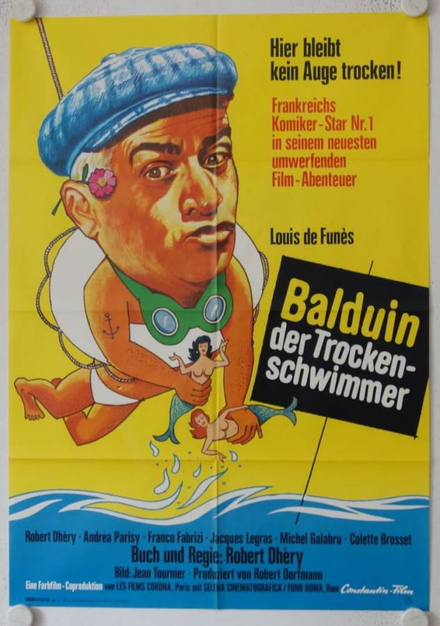 Balduin der Trockenschwimmer originales deutsches Filmplakat